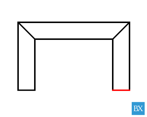 コノ字納まり エンドキャップ右