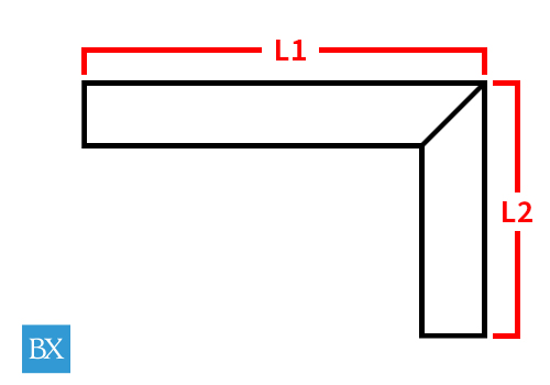 左L字納まりサイズ