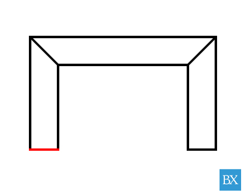 コノ字納まり エンドキャップ左